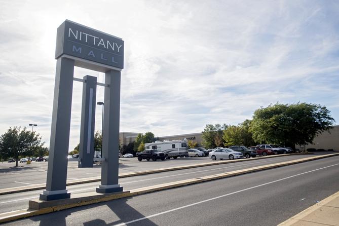 The Nittany Mall sign, located in College Township, Centre County.
