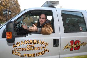 Don Thoma, the volunteer fire chief for the last 40 years in Adamsburg, Westmoreland County, said Sunoco has been great about answering his calls and providing annual training. Don Thoma, the volunteer fire chief for the last 40 years in Adamsburg, Westmoreland County, said Sunoco has been great about answering his calls and providing annual training.