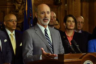 Gov. Tom Wolf speaks at a news conference in his Capitol offices on Wednesday, Jan. 29, 2020 in Harrisburg, Pa. Gov. Tom Wolf speaks at a news conference in his Capitol offices on Wednesday, Jan. 29, 2020 in Harrisburg, Pa.