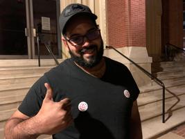 Martin Rodriguez, 31 at St. Anthony’s Catholic Church. Martin Rodriguez, 31 at St. Anthony’s Catholic Church.