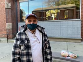 Dave Martin, 84, made election-themed sugar cookies in the shape of elephants and donkeys to sell to Lancaster voters. Dave Martin, 84, made election-themed sugar cookies in the shape of elephants and donkeys to sell to Lancaster voters.