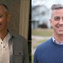 U.S. Rep. Brian Fitzpatrick (left) and his Democratic opponent, Bob Harvie