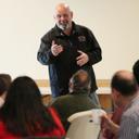 Bob Brooks, a candidate for the Democratic nomination in Pennsylvania's 7th Congressional District, speaks an event in Bethlehem, Pa., Monday, May 11, 2026