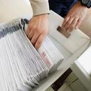Mail ballots are sorted and counted by workers on Election Day in Northampton County.