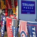 Trump merchandise at a Pennsylvania roadside stand in November, 2020.