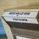 A ballot box is shown on Nov. 5, 2024, at Northampton County Courthouse in Easton, Pennsylvania.