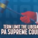 Screenshot of a judicial retention ad funded by conservative group Commonwealth Partners.