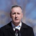 Rep. Brian Fitzpatrick during a news conference in Philadelphia, Wednesday, Jan. 26, 2022.