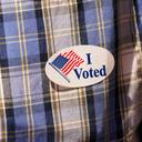 Voter Richard Solga speaks May 19, 2026, outside Sheridan Elementary School in Allentown, Lehigh County, Pennsylvania.