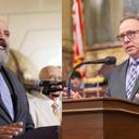 PA Sen. James Malone (left) and state Rep. Tom Jones