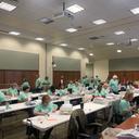 Poll workers process mail ballots in Lancaster County on Nov. 8, 2022.