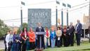 Gov. Josh Shapiro (center) joined health care workers, local leaders, and affected community members outside Crozer-Chester Medical Center in Delaware County.