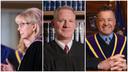 Pa. Supreme Court Justices Christine Donohue, Kevin Dougherty, and David Wecht.
