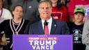 U.S. Rep. Dan Meuser (R., PA) speaks at a campaign rally for JD Vance on Monday, Nov. 4, 2024, in Newtown, PA.