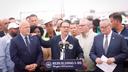 Pennsylvania Gov. Josh Shapiro speaks at a June 2023 news conference after the reopening of part of I-95.