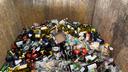 The glass in this Maryland recycling bin will likely be crushed and used to plug leaks at a landfill or sold to an asphalt company as an ingredient in what is known as glassphalt.