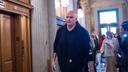 Sen. John Fetterman, D-Pa., arrives as senators prepare for a vote on an Iran war resolution sponsored by Sen. Tim Kaine, D-Va., at the Capitol in Washington, Wednesday, March 4, 2026.