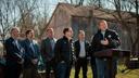 State Sen. Scott Martin (far right) with Gov. Josh Shapiro and other officials.