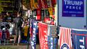 Trump merchandise at a Pennsylvania roadside stand in November, 2020.