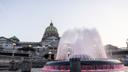 The fountain at the Pennsylvania Capitol in Harrisburg.