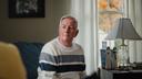 Election worker John "Jay" Schneider, 76, sits for a portrait at his Downingtown Pa. home on Monday, October 30, 2023.