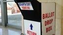 A mail-in ballot drop box is displayed Nov. 7, 2023, at Northampton County Courthouse in Easton, Northampton County, Pennsylvania.