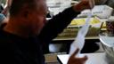 Workers sort mail ballots at Northampton County Courthouse in Easton, Pennsylvania on Nov. 7, 2023.