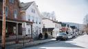 Houses on a street in Tyrone, Pennsylvania