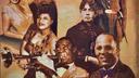 The celebrity-filled Jackson Rooming House mural in Harrisburg, Pennsylvania.