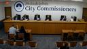 The Philadelphia City Commissioners at a meeting in early 2024.