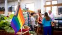 Agriculture Secretary Russell Redding visits Broad Street Market to highlight LGBTQ+ and women-owned businesses.