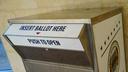A ballot box is shown on Nov. 5, 2024, at Northampton County Courthouse in Easton, Pennsylvania.