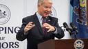 State Sen. Dave Argall speaks at a 2023 event for older Pennsylvanians.