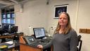 Professor Erin Kraal in her classroom at Kutztown University