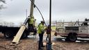 A Pennsylvania American crew fixes a pump failure.