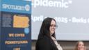 During a community forum hosted by Spotlight PA in Berks County in April 2025, Jessica Berry shared her experience with Pennsylvania’s addiction crisis.