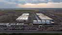 Construction is seen at an Amazon Web Services data center on Aug. 22, 2024, in Boardman, Ore.