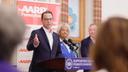 Gov. Josh Shapiro talks about supporting older Pennsylvanians in May, 2025.
