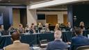 Penn State trustees attend the board’s public meeting on Sept. 12, 2025, in the 1855 Room at the Bryce Jordan Center on Penn State’s University Park campus.