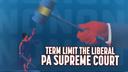 Screenshot of a judicial retention ad funded by conservative group Commonwealth Partners.
