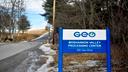 The sign for the GEO Group Moshannon Valley Processing Center immigration detention facility in Clearfield County.