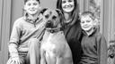 Lauren Conrad of Cumru Township with her sons, Logan, 12, and Carson, 9, and their dog, Nya.