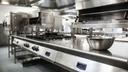 A stock image of a restaurant kitchen.