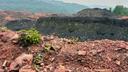 A view of the top of a waste coal pile at Windber Mine 37 in western Pennsylvania.
