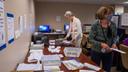 Erie County employees organizing mail ballots during the 2020 presidential election.