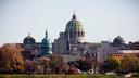 Pennsylvania’s state capitol building in Harrisburg, on Election Day, Nov. 8, 2022.