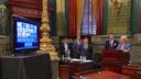 Sens. Mike Regan and Tom Killion (far right) held a joint Senate committee meeting last week to examine the issue of waivers.