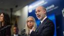 Gov. Tom Wolf told reporters that he had not yet made a decision on whether to extend the stay-at-home order for residents past April 30.