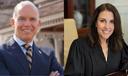 State Supreme Court candidates Democrat Daniel McCaffery and Republican Carolyn Carluccio