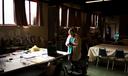 Kim Botteicher works in the basement of a Bolivar church. She provides syringe services as part of her charitable work.